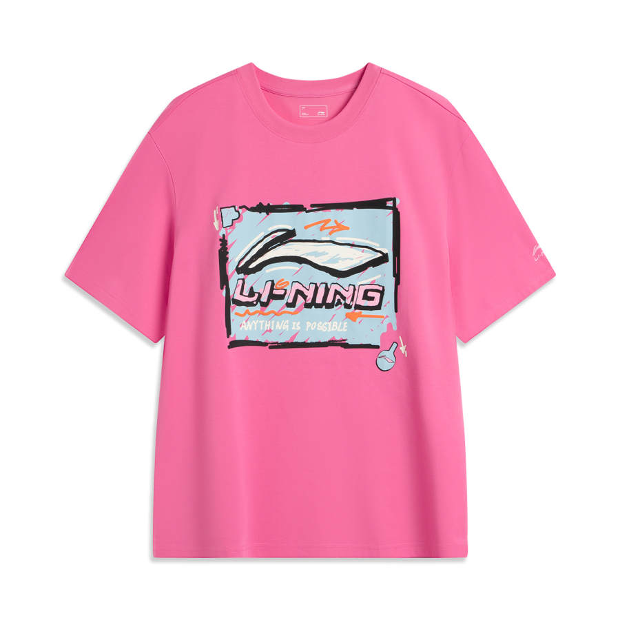 Li-Ning Li Ning Sports Fashion Collection T Shirt Men's Energy Powder/Square