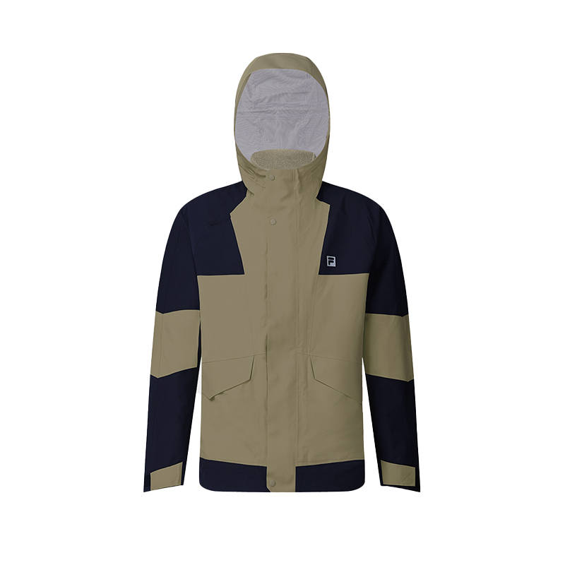 FILA Waterproof, Thermal, Water Repellent Windbreaker Jacket Men's Withered Moss Green
