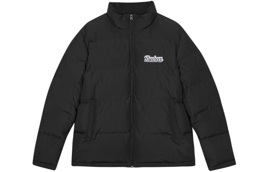 Skechers Colorful Down Jacket Unisex Carbon Black