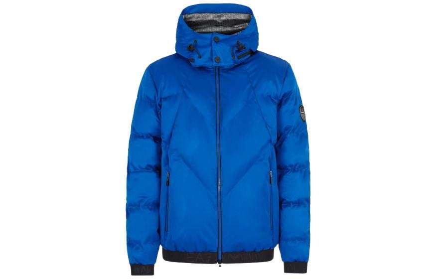 EMPORIO ARMANI EA7 Puffer Jacket Men's Blue