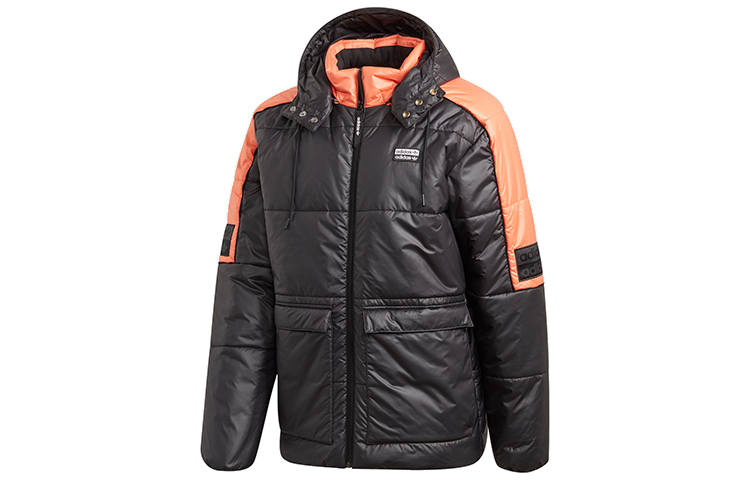 Adidas Originals R.Y.V.PADDEDJKT Parka Coats Men's Black Hooded Moderate