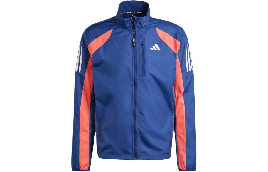 Adidas Adidas COLORBLOCK Own The Run Colorblock Jacket Stand Collar Jackets Men's Dark Blue