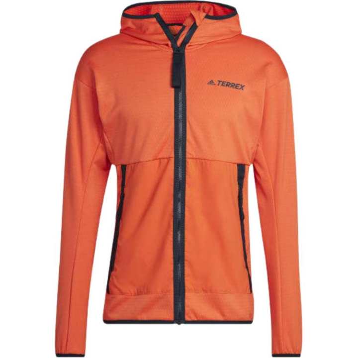 Adidas Adidas TERREX TECH FLOOCE LIGHT HOODED HIKING JACKET Jackets & Coats Men's Orange