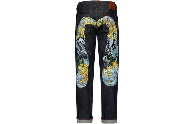 EVISU EVISU Jeans Men's Denim Blue Moderate Straight Fit Pants