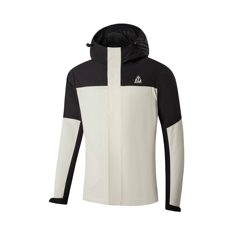 361° Windproof Windbreaker Jacket Men's Sand Brown White/Super Black