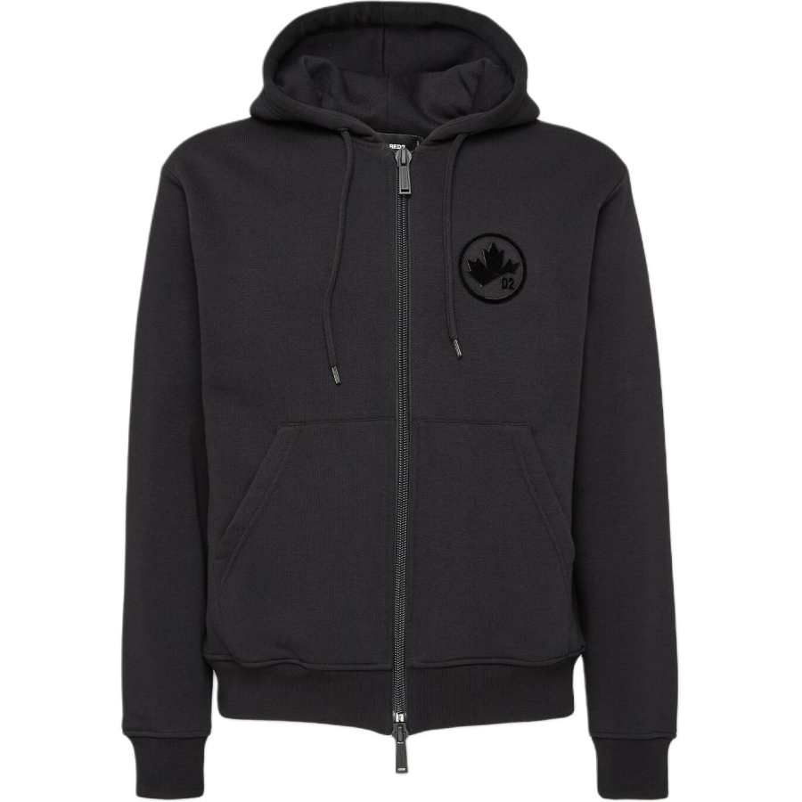 DSQUARED 2 Dsquared2 Maple Leaf Cool Fit Zipped Hoodie
