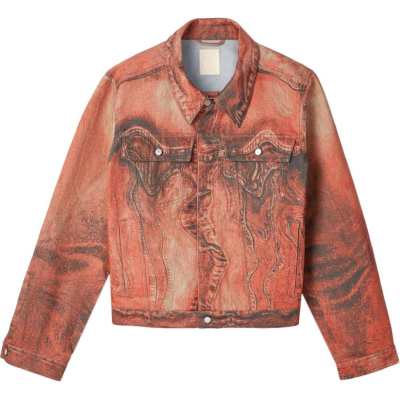Camperlab abstract-pattern denim jacket