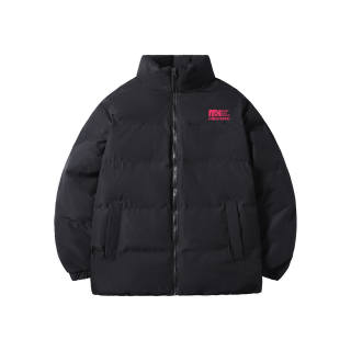 M&X MEDX Puffer Jackets Unisex Stand Collar Moderate Padded Puffer Jacket