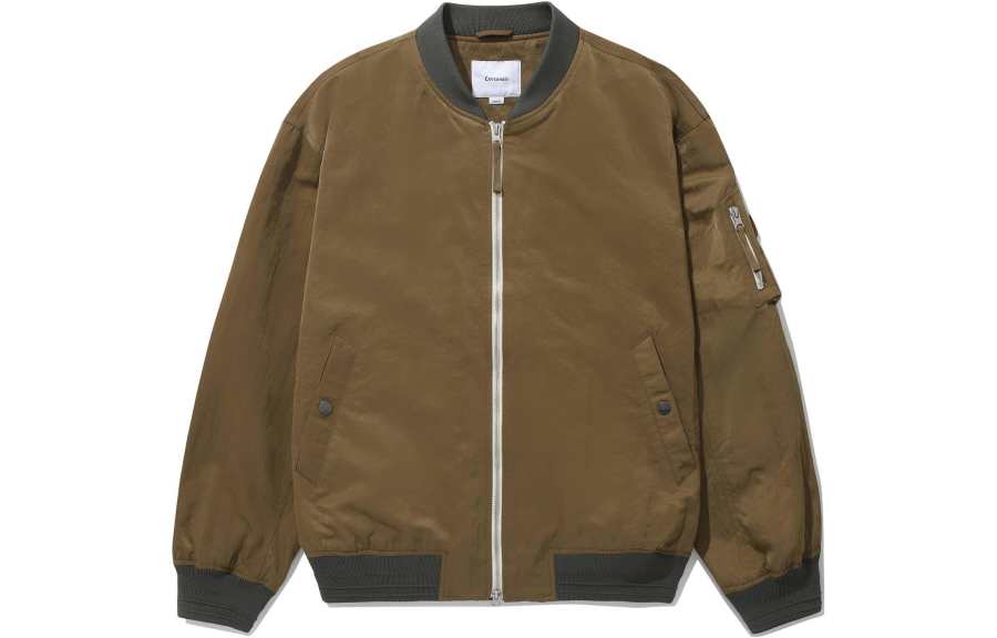 COVERNAT COVERNAT SS24 Baseball Jacket Unisex Khaki