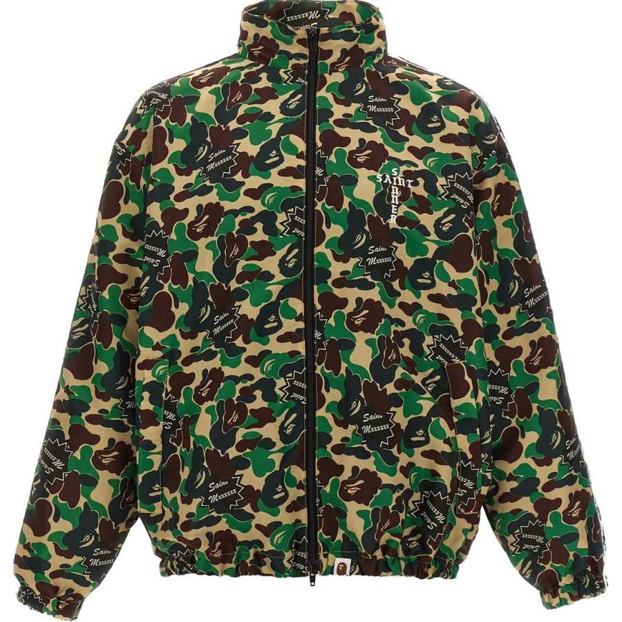 SAINT Mxxxxxx Camouflage Print Bomber Jacket
