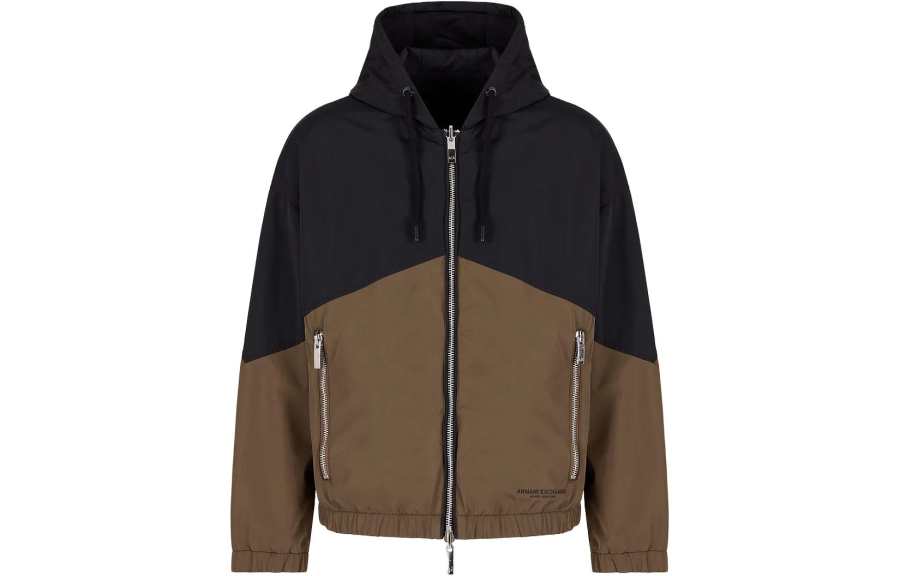 ARMANI EXCHANGE ARMANI EXCHANGE Colour-block Hooded Jacket