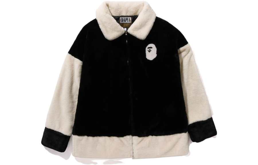 A BATHING APE Bape BApe Faux Fur Jacket