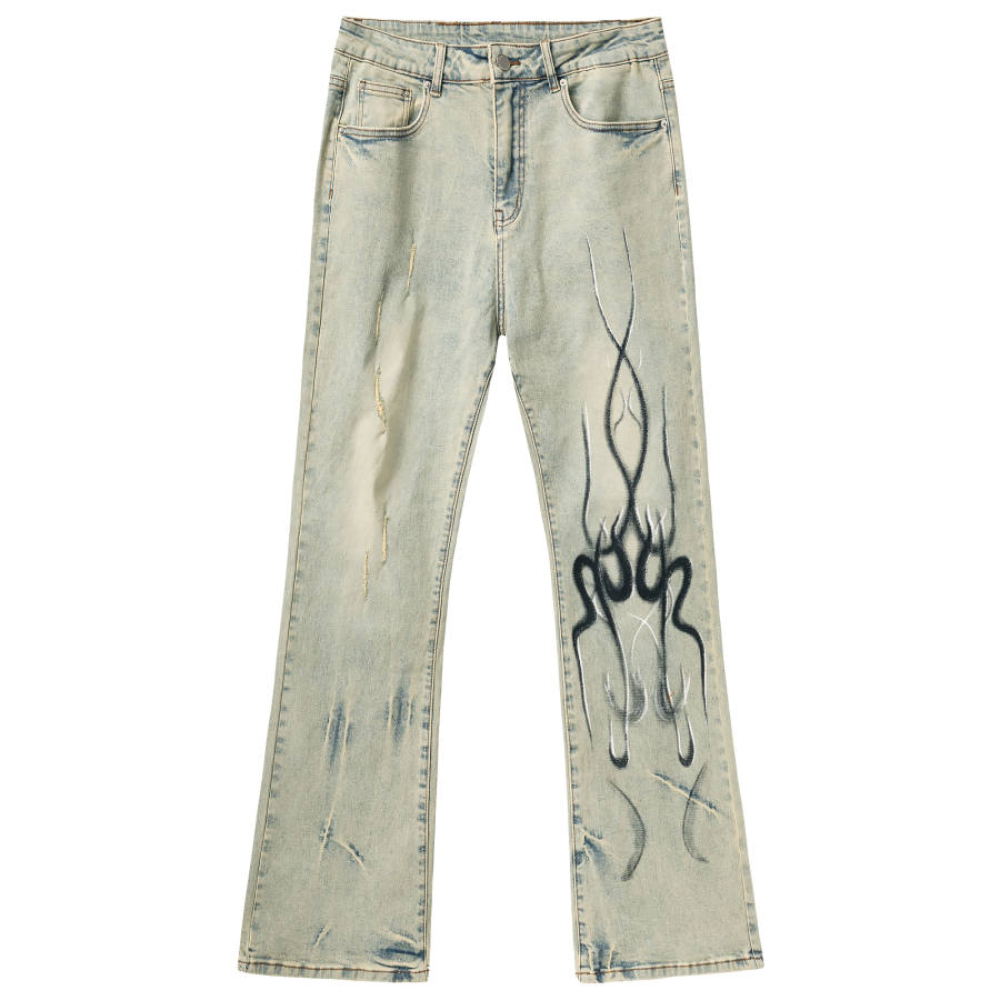 XINYINSU Jeans Unisex Couple's Gift Box Yellow Mud