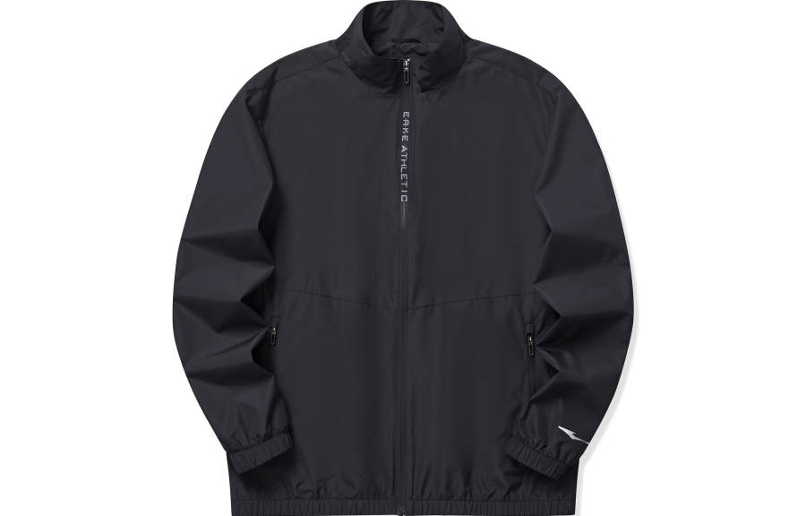Erke Erke Stand Collar Jackets Men's Jet Black