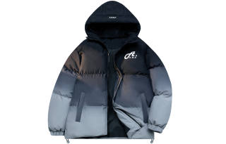 A.X.S.K Puffer Jackets Unisex Hooded Thickened Padded Puffer Jacket