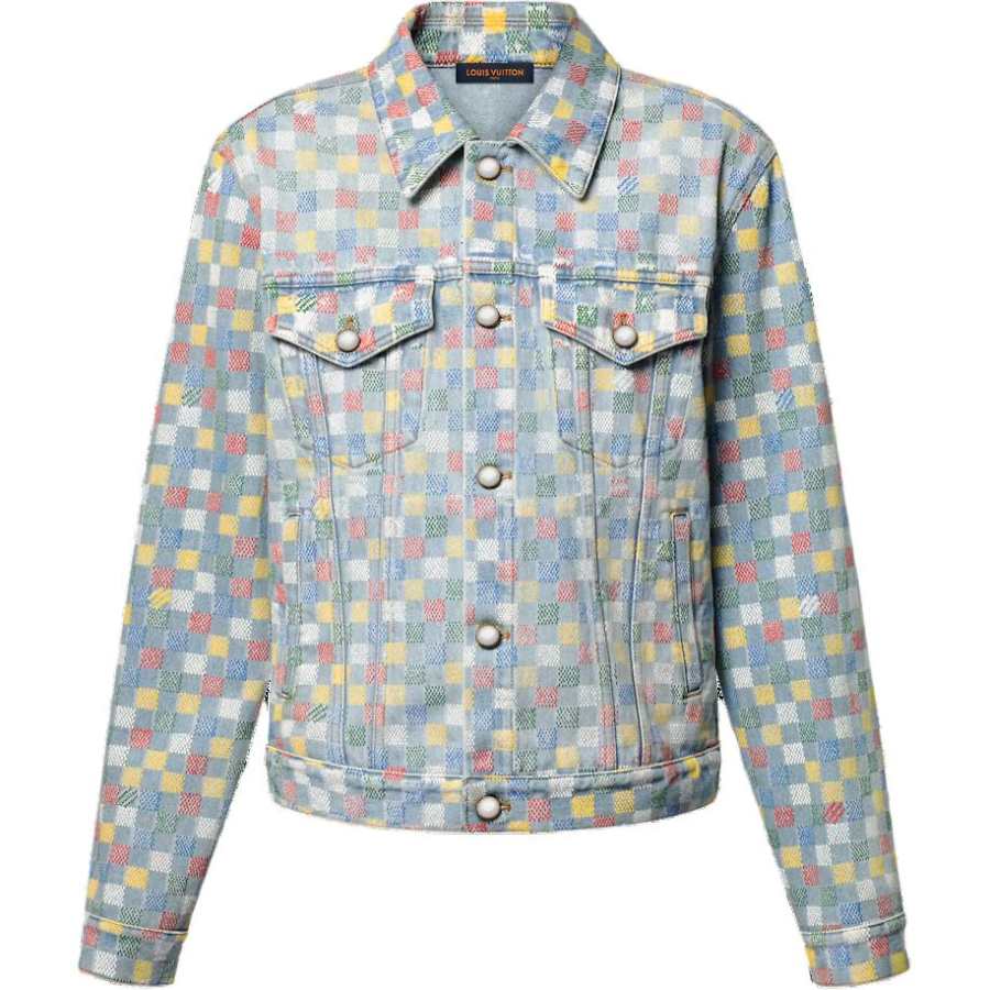 LOUIS VUITTON LOUIS VUITTON Damier Denim Trucker Jacket