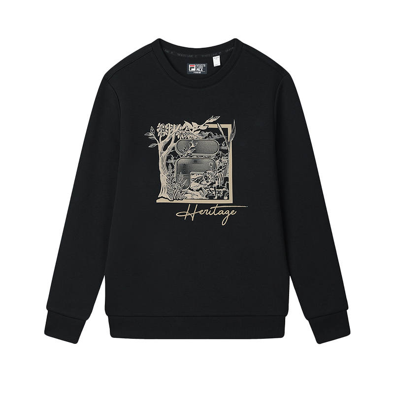 FILA Heritage Sweatshirt Men's Jet Black
