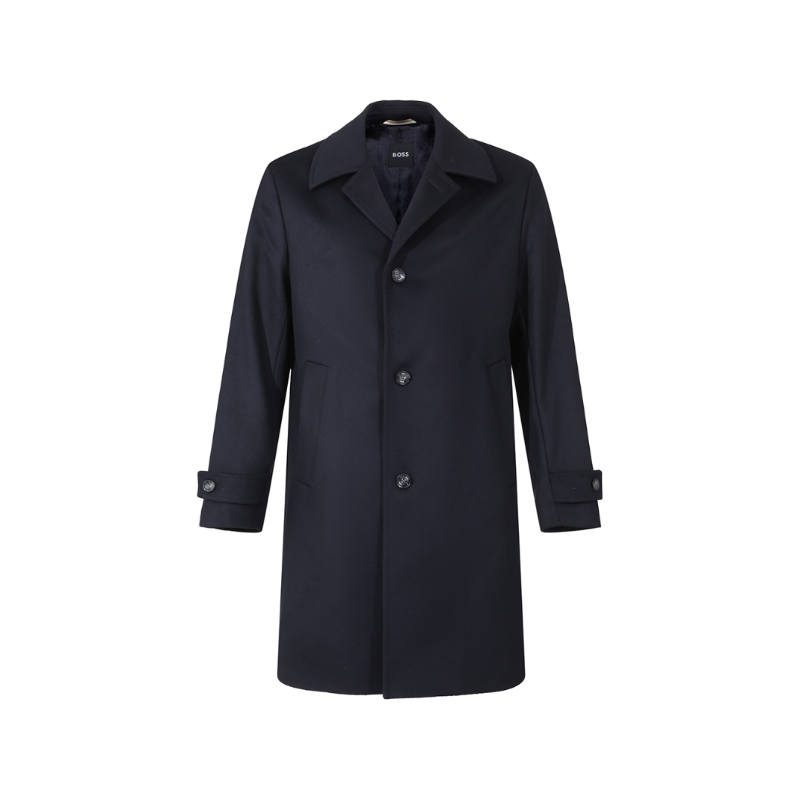 HUGO BOSS Coat Men's Marine Blue