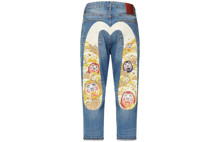 EVISU EVISU Slim Fit Pants Jeans Men's Denim Blue