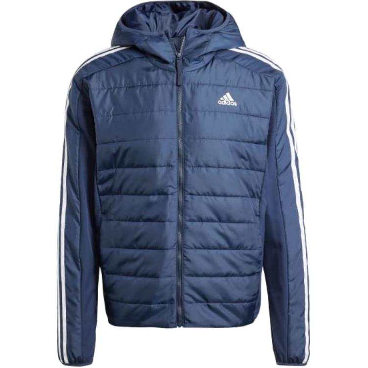 Adidas Adidas Free Shipping With AdiClub Essentials 3-Stripes Insulated Hooded Hybrid Jacket