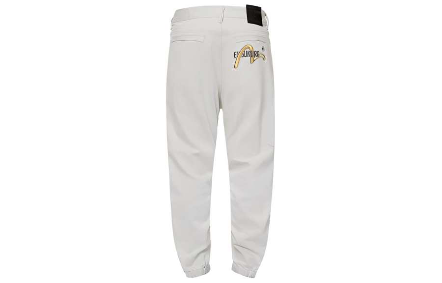 EVISU EVISU Jeans Men's White Moderate Cuffed Pants