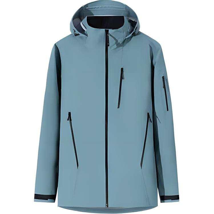 Anta Waterproof And Windproof Windbreaker Jacket Men's Swallowtail Mountain Blue