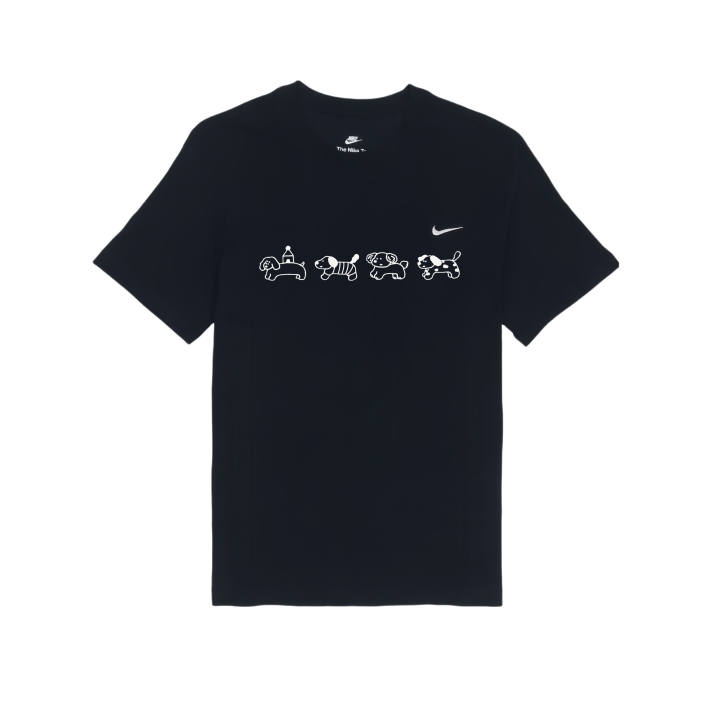 Nike Nike T Shirts Unisex Black Crew Neck Moderate Straight Fit