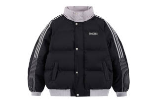 ICONS Lab Puffer Jackets Unisex Stand Collar Thickened Padded Puffer Jacket