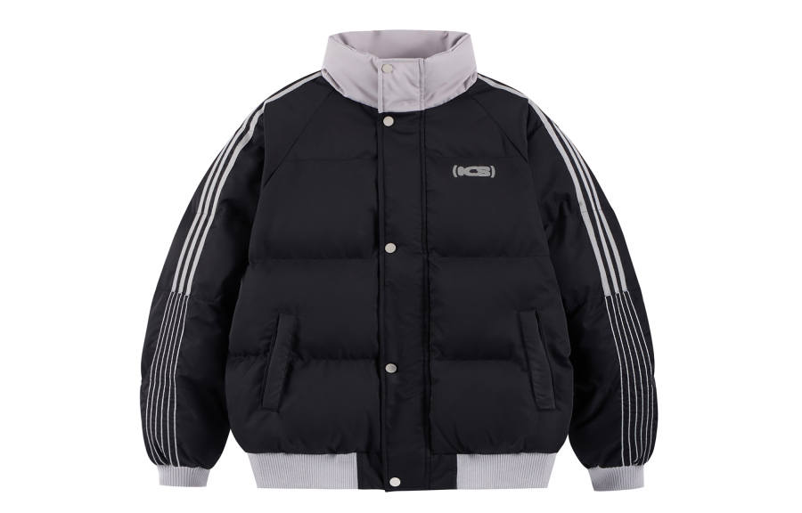 ICONS Lab Puffer Jackets Unisex Stand Collar Thickened Padded Puffer Jacket