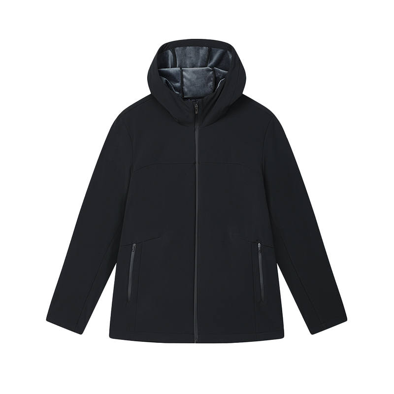 FILA Lifestyle Windproof And Abrasion Resistant Windbreaker Jacket Men's Jet Black