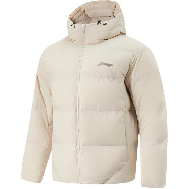 Li-Ning Li Ning CBA Puffer Jacket Men's Oat Gray
