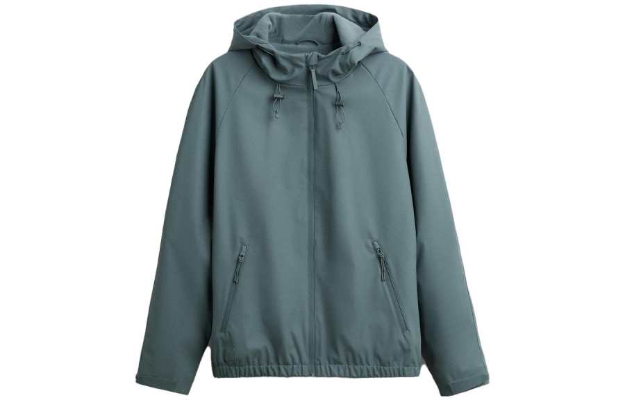 ZARA Jackets Men's Light Khaki Hooded Moderate Other