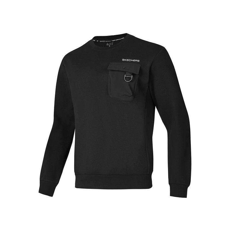Skechers Comfortable Sports Collection Sweatshirt Men's Carbon Black