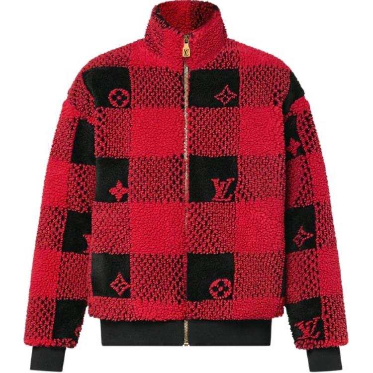 Louis Vuitton Damier fleece blouson
