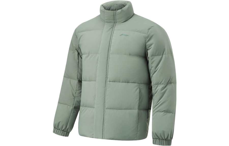 Li-Ning Li Ning Fitness Series Down Jacket Men's Gray Green