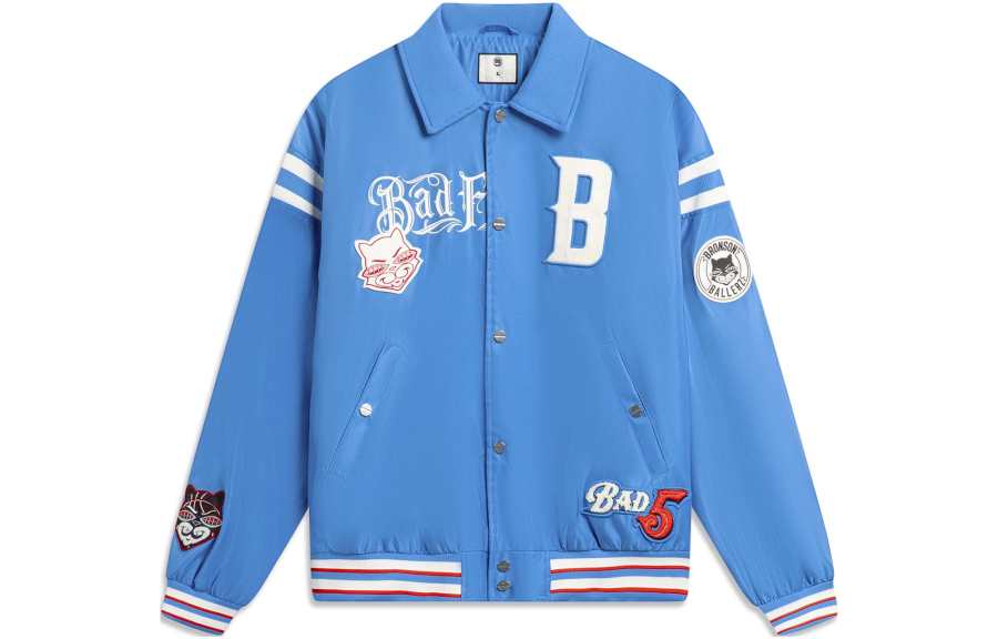 Li-Ning Li Ning x MISTER CARTOON Collaboration Jacket Men's Dark Bright Blue