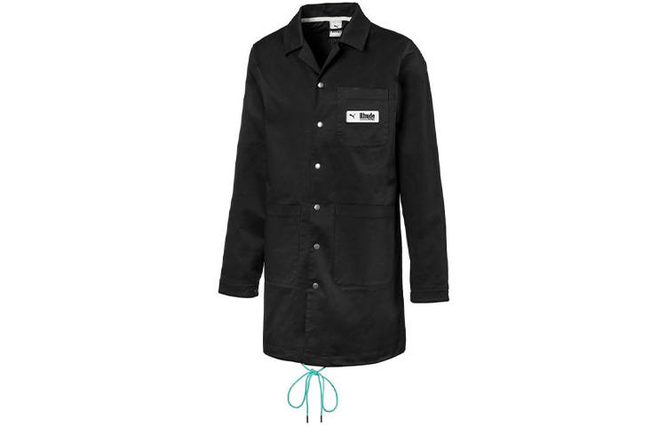 PUMA X RHUDE PUMA X RHUDE Trench Coats Men's Black Lapel Moderate