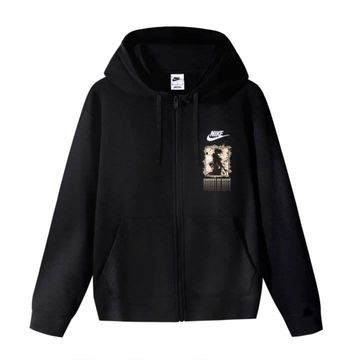 Nike Nike Jackets Unisex Black Hooded Moderate Other