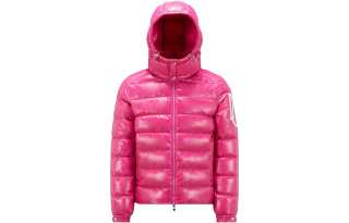 Moncler Down Jacket Unisex Bright Pink