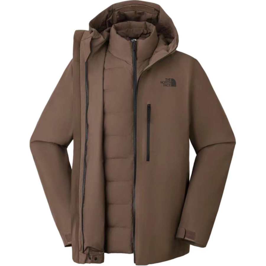 THE NORTH FACE Urban Exploration Waterproof And Windproof To Keep Warm Windbreaker Jacket Men's Smoky Brown