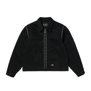 THUG CLUB X Dickies Jackets Unisex Black Lapel Moderate Other