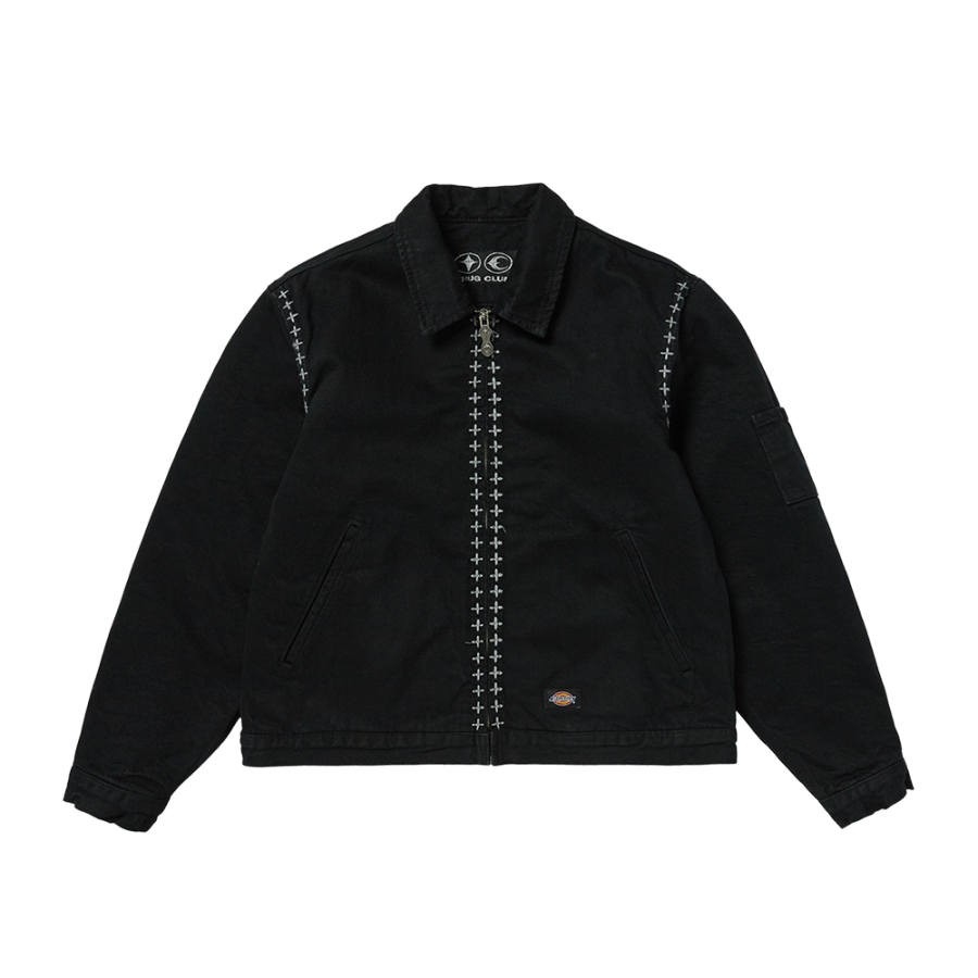 THUG CLUB X Dickies Jackets Unisex Black Lapel Moderate Other