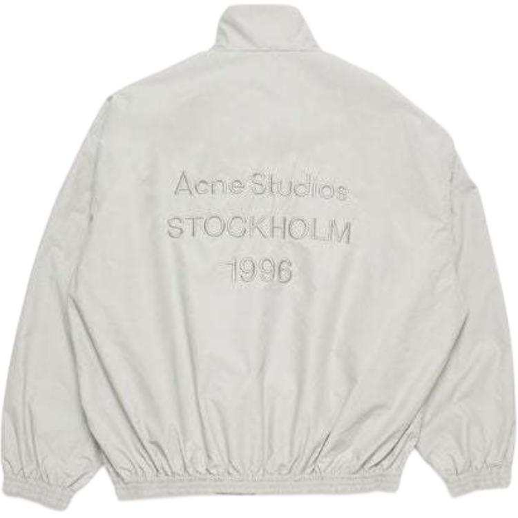 Acne Studios Acne Studios SS25 Jackets Men's Gray Stand Collar Moderate Other
