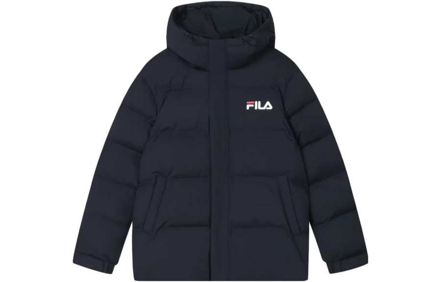 FILA Down Jackets Men's Black Hooded Moderate Other