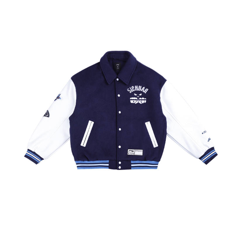 Li-Ning Li Ning CBA Collection Jackets & Coats 24 25 Season, Sichuan Team Unisex Dark Ship Blue