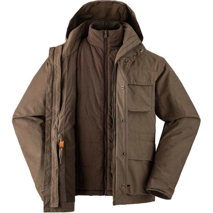 Timberland Waterproof, Windproof, And Breathable Windbreaker Jacket Men's Chocolate