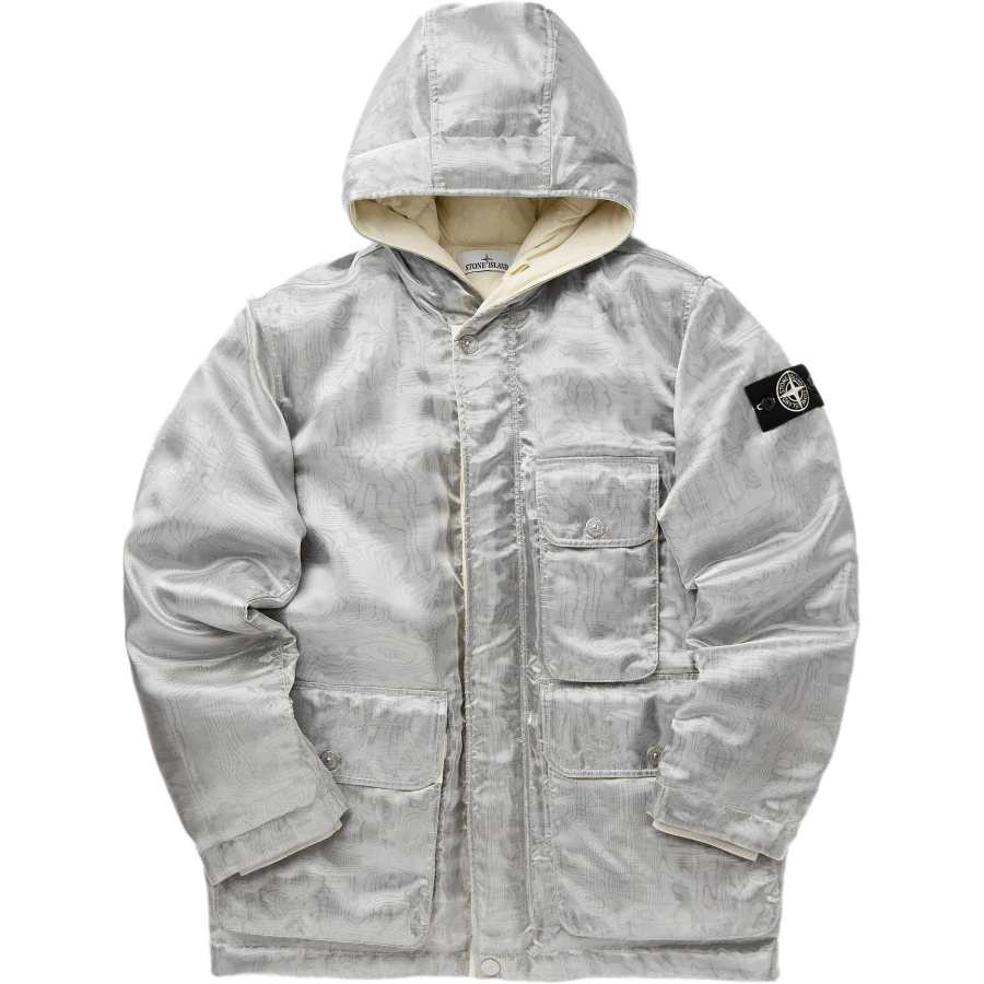 STONE ISLAND STONE ISLAND Moire-effect Puffer Jacket