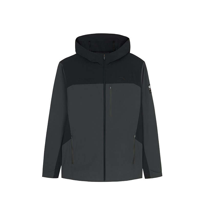 ANTA Anta Variety Training Collection Jackets & Coats Men's Basic Black/Smoke Black Gray