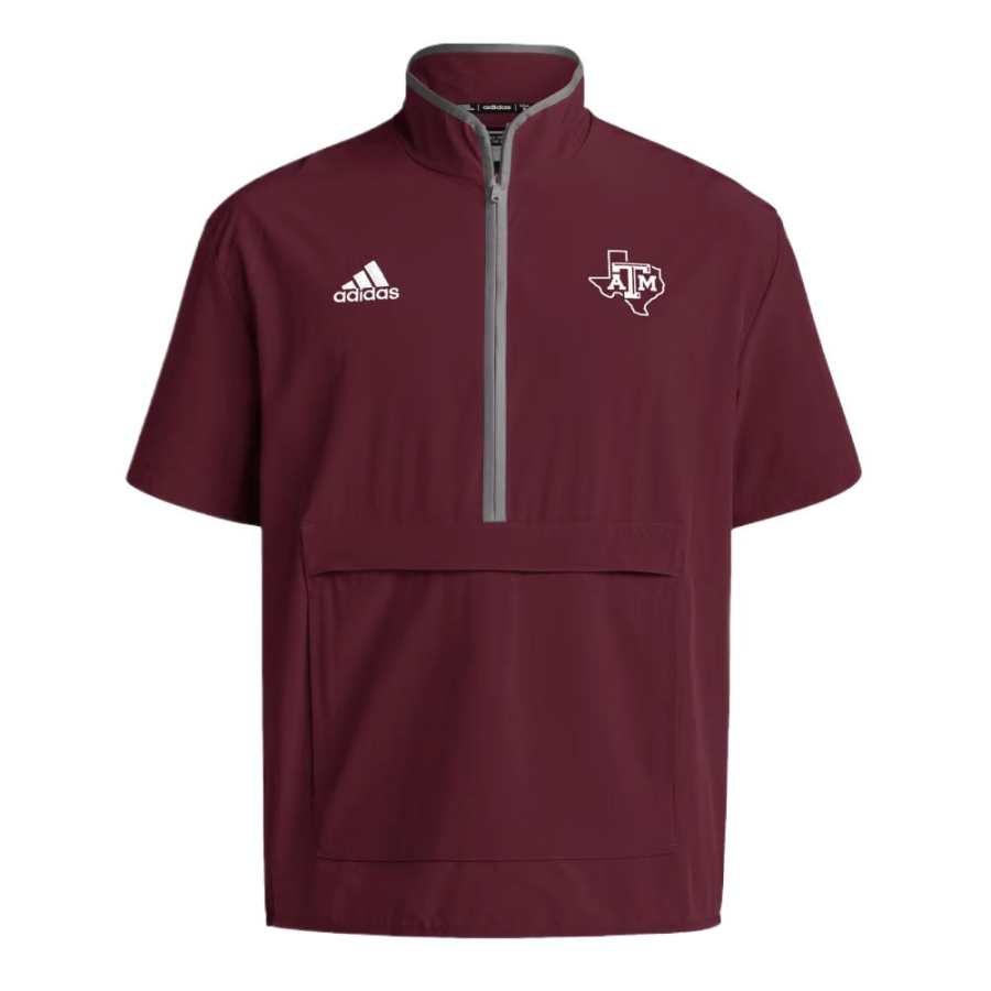 Adidas Adidas Free Shipping With AdiClub Texas A&M Aggies Long Sleeve 1/4 Zip Knit Jacket
