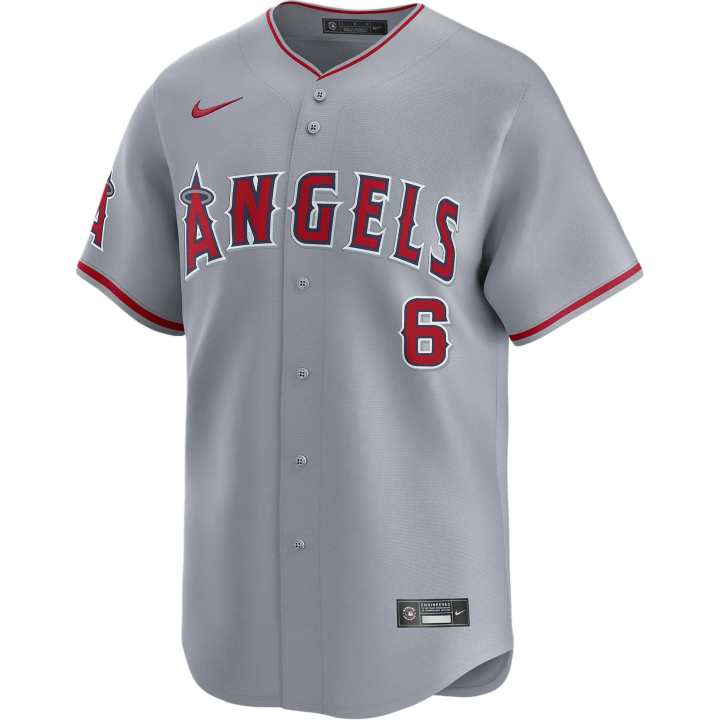 Nike Nike x MLB Dri FIT ADVLos Angeles Angels Baseball Jacket Men's Gray